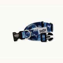 Load image into Gallery viewer, Blue Wave Dog Collar Made From Recycled Plastic Bottles
