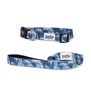 Tropical Dog Collar and Leash Matching Set Bundle
