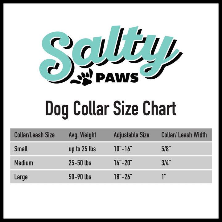 Salty Paws Coral Camo Dog Collar
