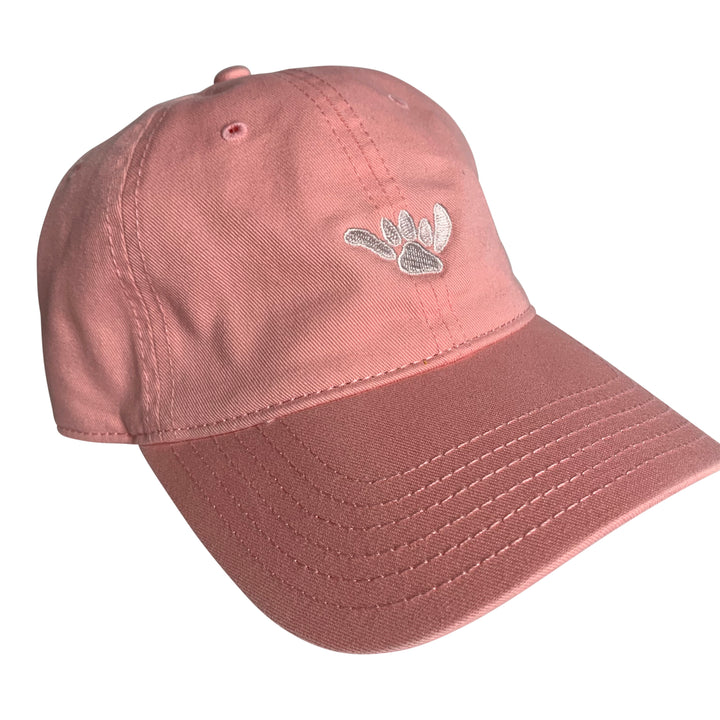 Back of Salty Paws Shaka Paw dad hat — adjustable strap, gift for dog dads